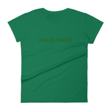 Naija Made Regular Women's Tee - Green Ink