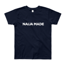 Naija Made Regular Youth Tee - White Ink