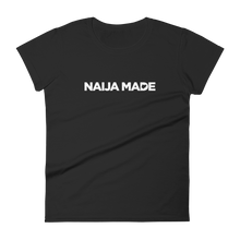 Naija Made Regular Women's Tee - White Ink