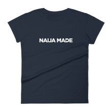 Naija Made Regular Women's Tee - White Ink
