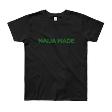 Naija Made Regular Youth Tee - Green Ink