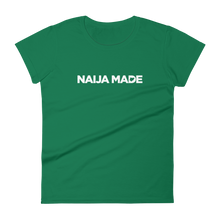 Naija Made Regular Women's Tee - White Ink