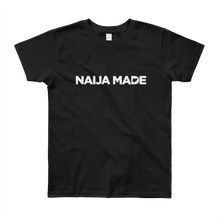 Naija Made Regular Youth Tee - White Ink