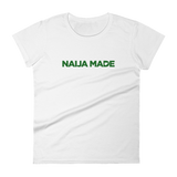 Naija Made Regular Women's Tee - Green Ink