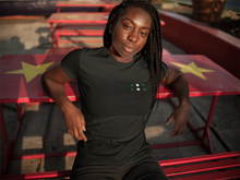 Green White Green Dots Women's Tee